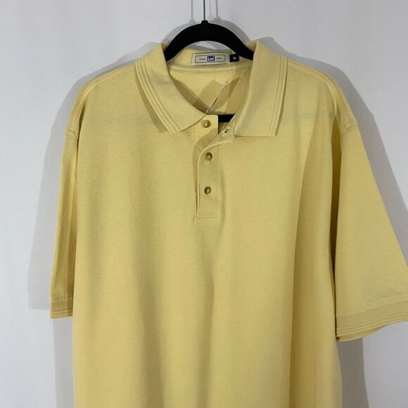 NWT Lees Yellow Polo Shirt - Picture 1 of 4